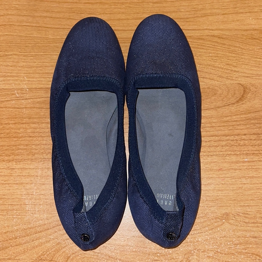 Stuart Weitzman Shiny Blue Flats (7.5)